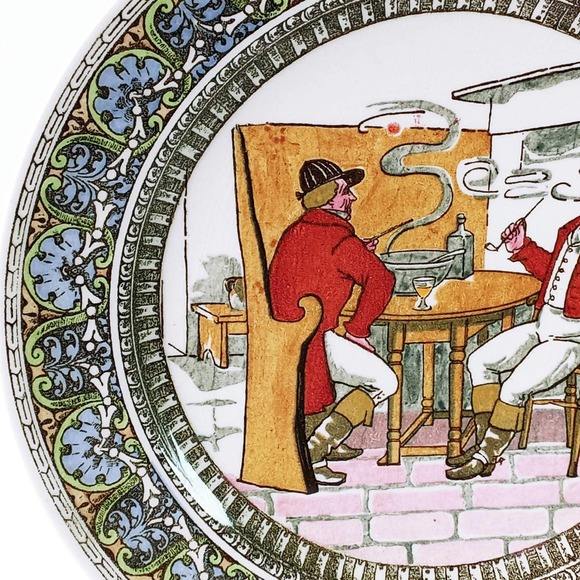 Royal Doulton English Cavaliers Dinner Plate Series Ware Englishmen Smoking (su1 - Picture 3 of 7